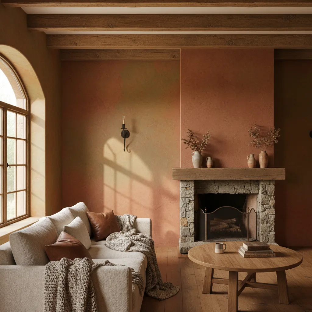 Ideas para pintar y decorar paredes de interior rústicas