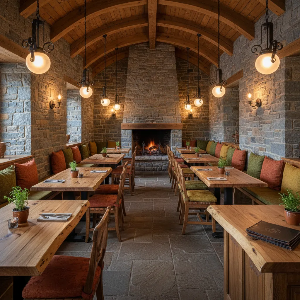 Diseño de interiores de restaurantes rústicos: guía real