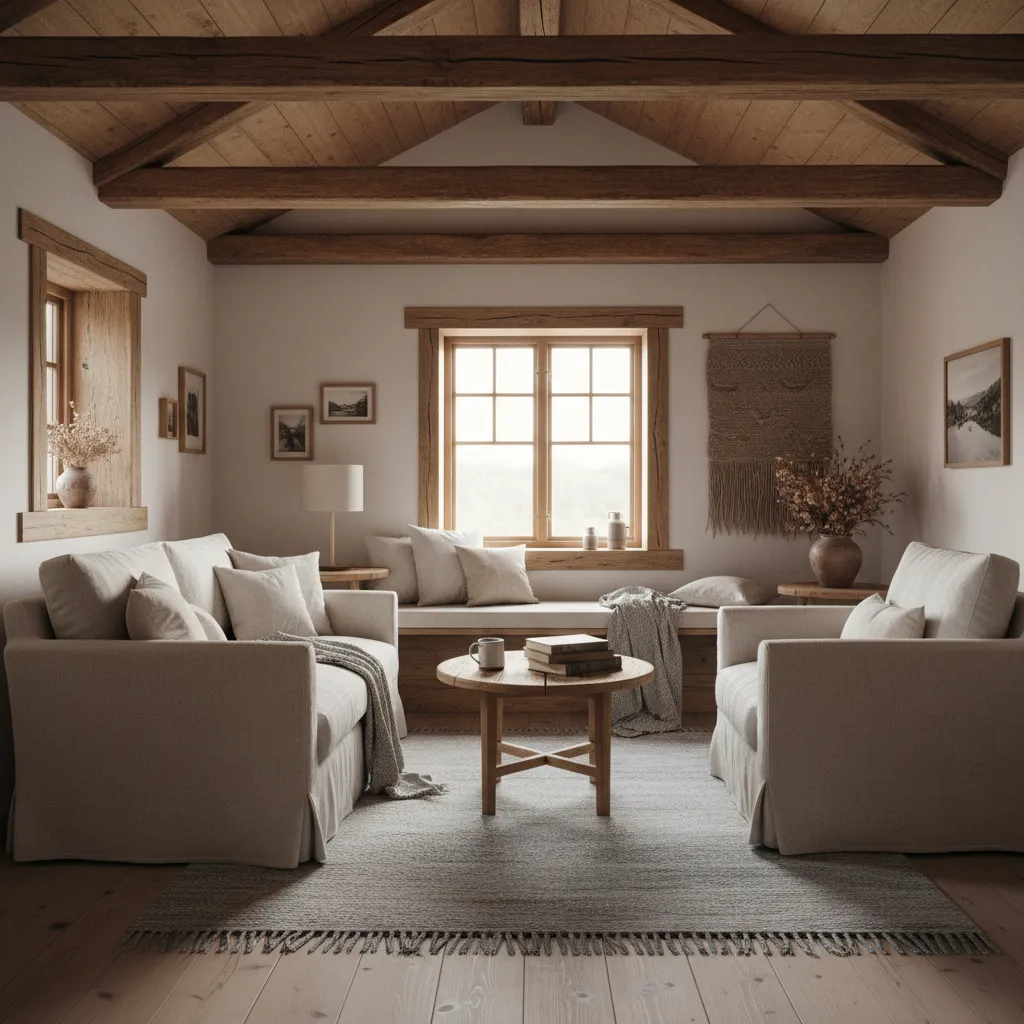 Diseño de interiores para casas rústicas muy pequeñas