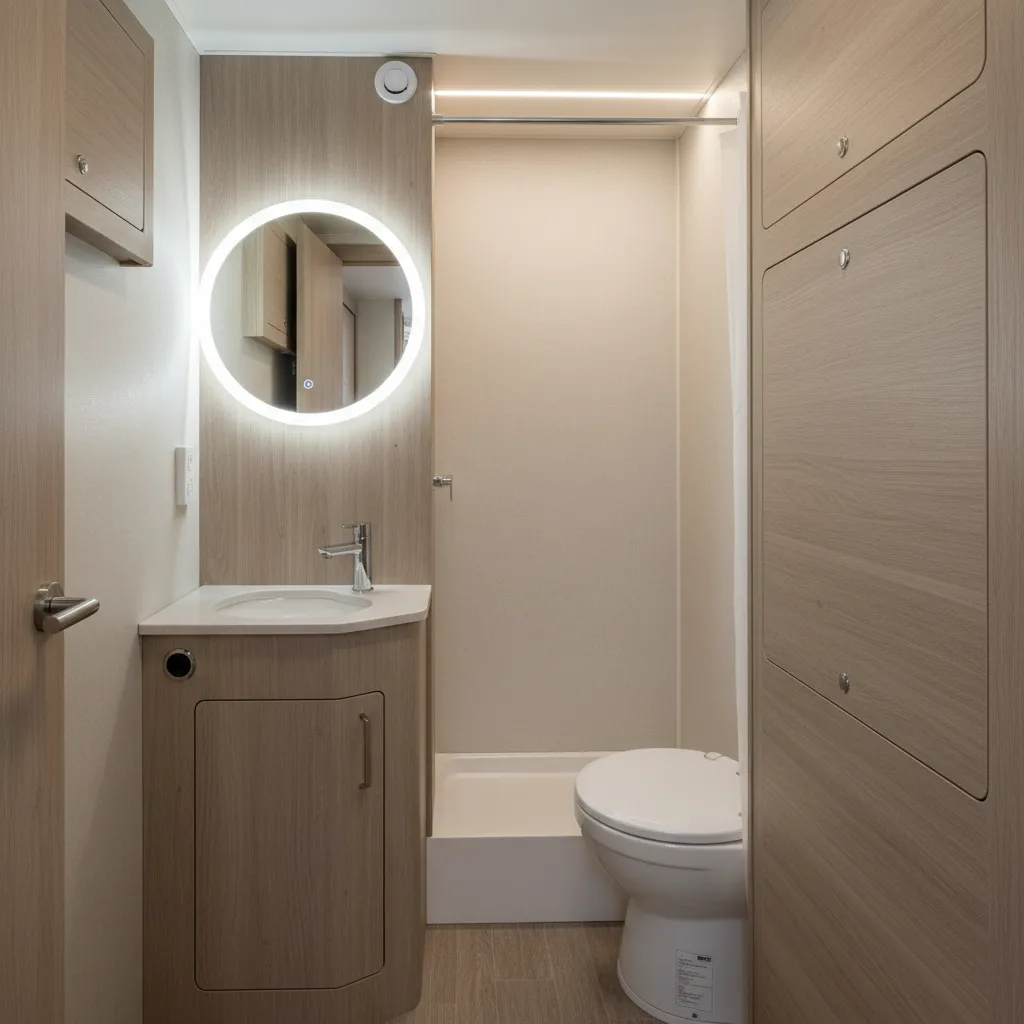 Space-Saving Mirrors for RV and Camper Bathrooms