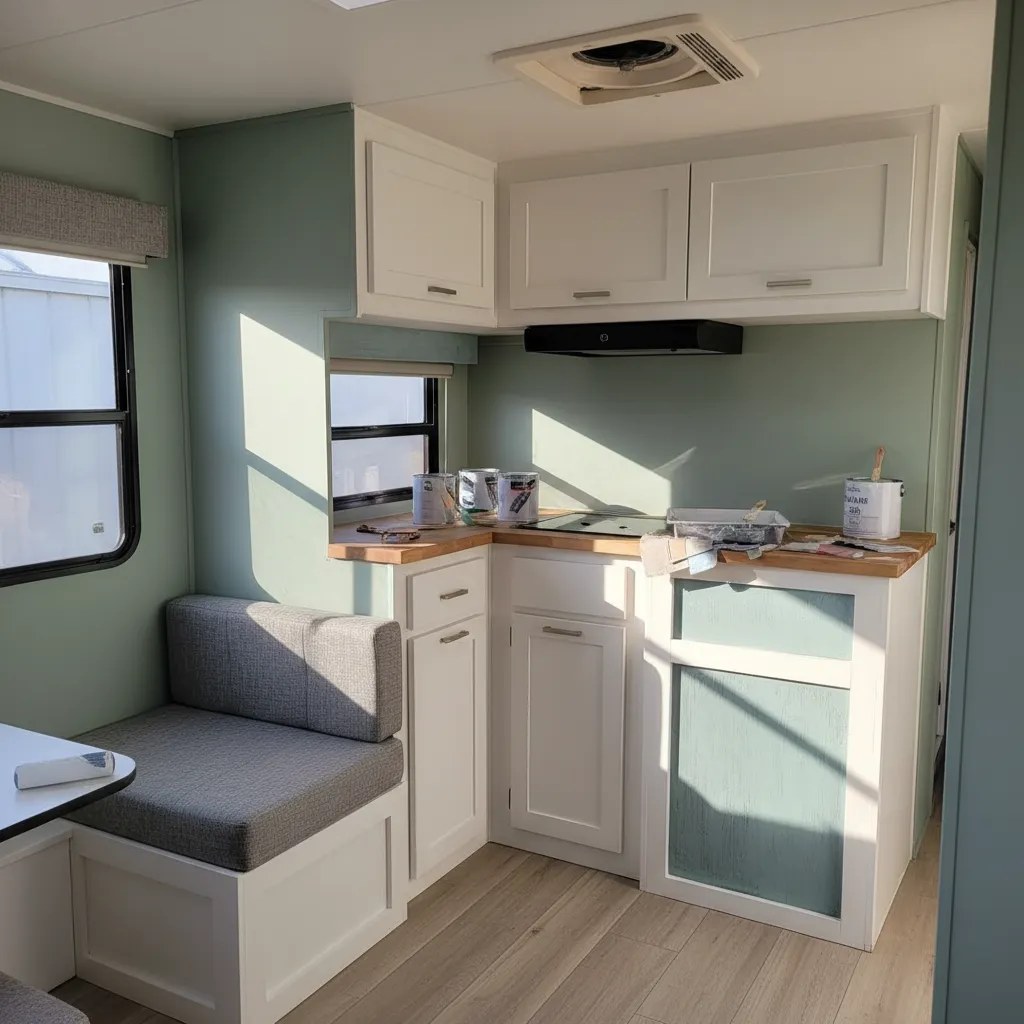 Latex vs Enamel vs Chalk Paint for RV Interiors