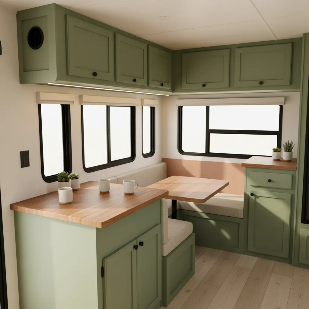 RV Interior Painting Trends Used by Professional Renovators: 5 RV interior painting trends professional renovators use to modernize small campers and motorhomes