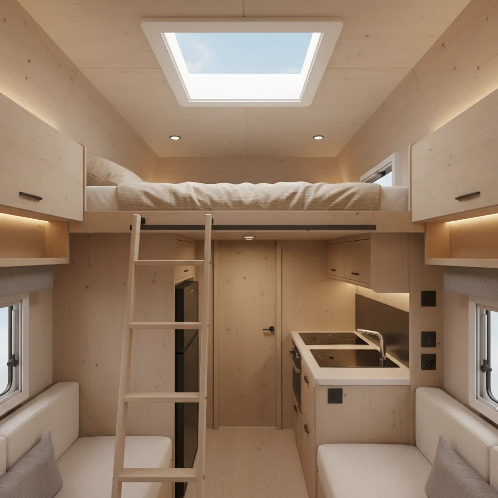 How to Optimize Space in an RV With a Second Floor