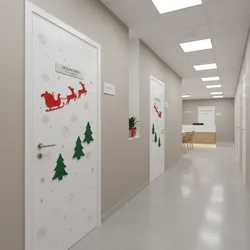 How to Keep Christmas Door Decorations Safe in Healthcare Settings