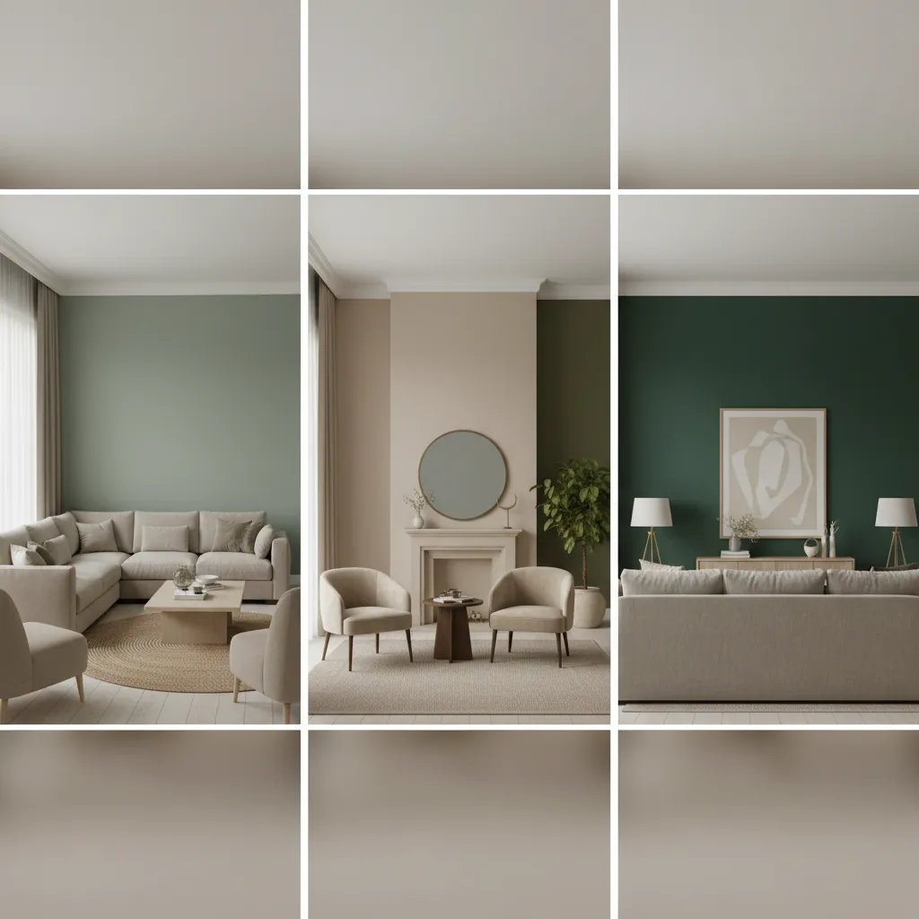 Comparison of sage olive and forest green interior tones