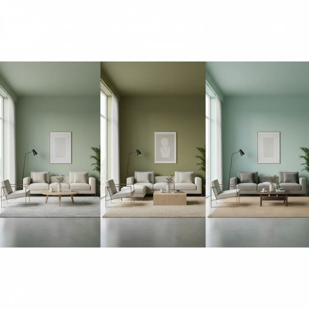 Light Sage Green vs Olive vs Mint Choosing the Right Green for a Living Room