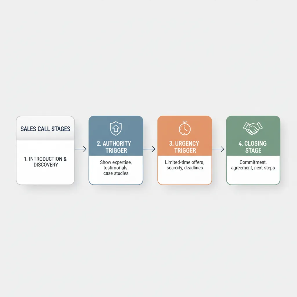 visual breakdown of a high pressure investment sales call structure