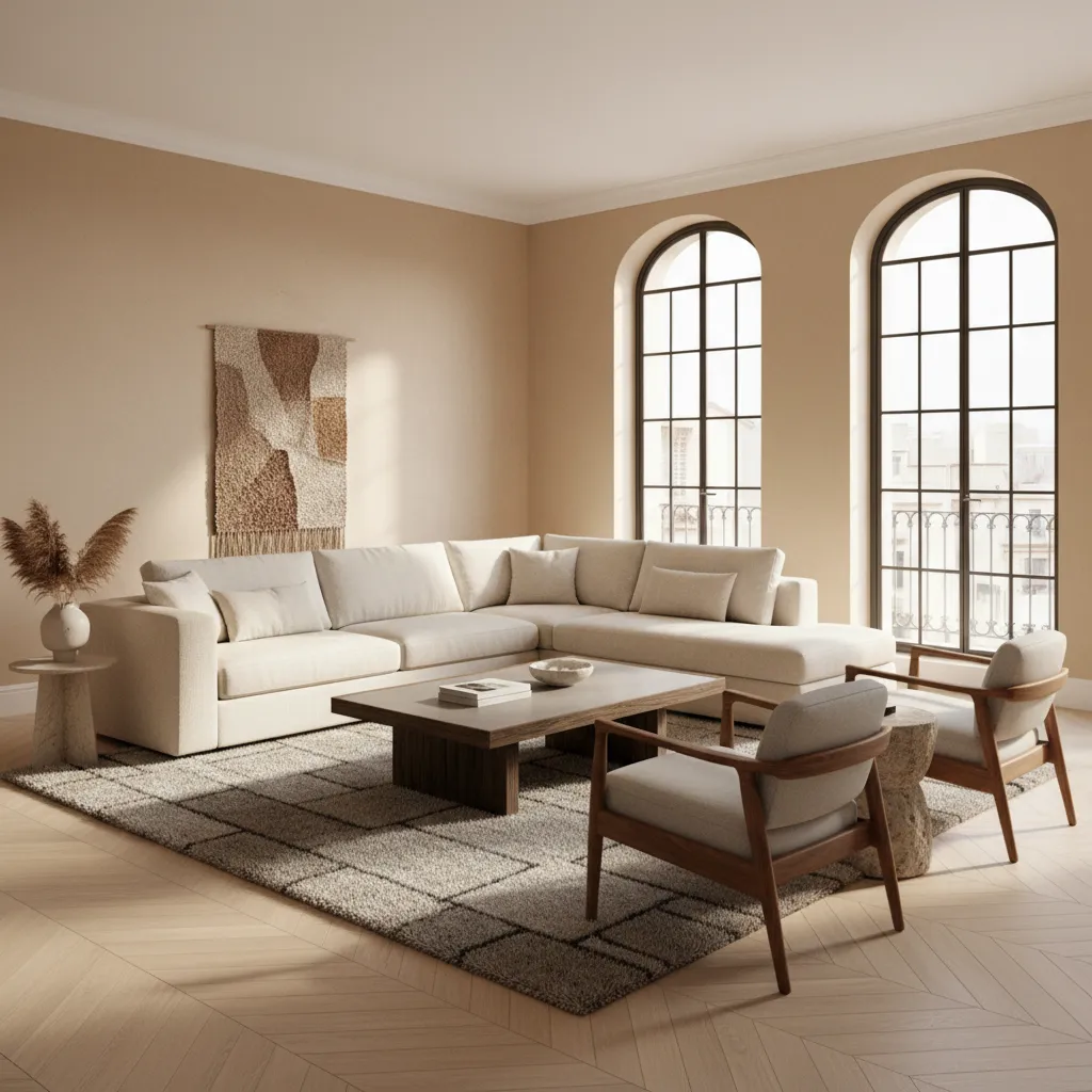 Salón con distribución de muebles bien planificada