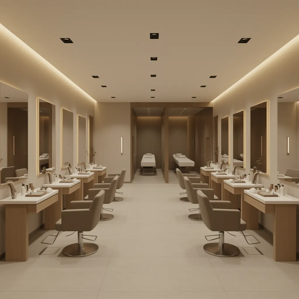 Hair Nail and Spa Salon Layout Standards and Space Requirements
