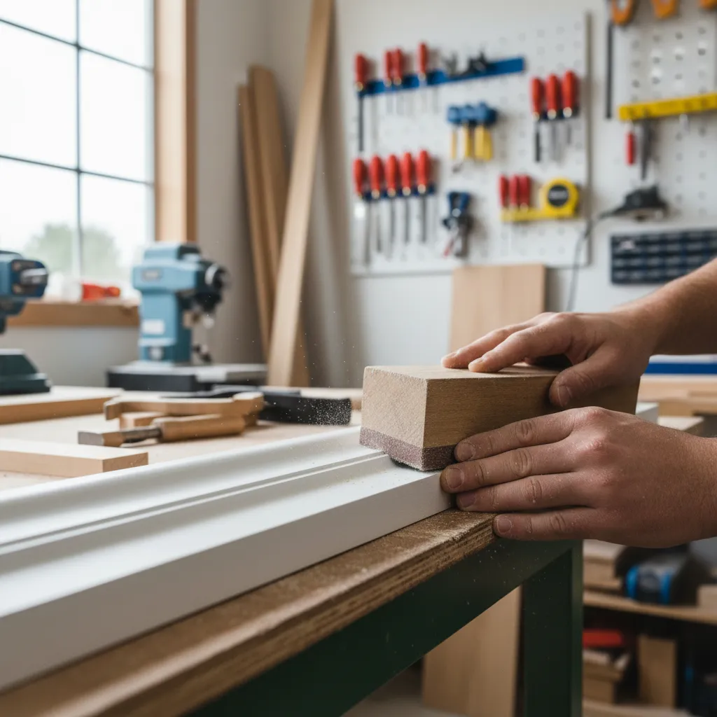 Finishing and Sanding for Seamless Corners