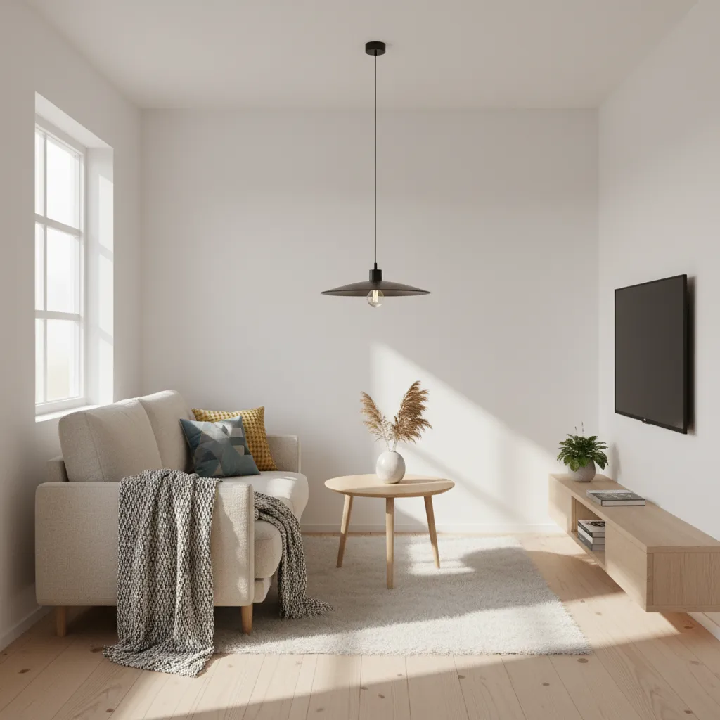 Scandinavian style interior for a small house