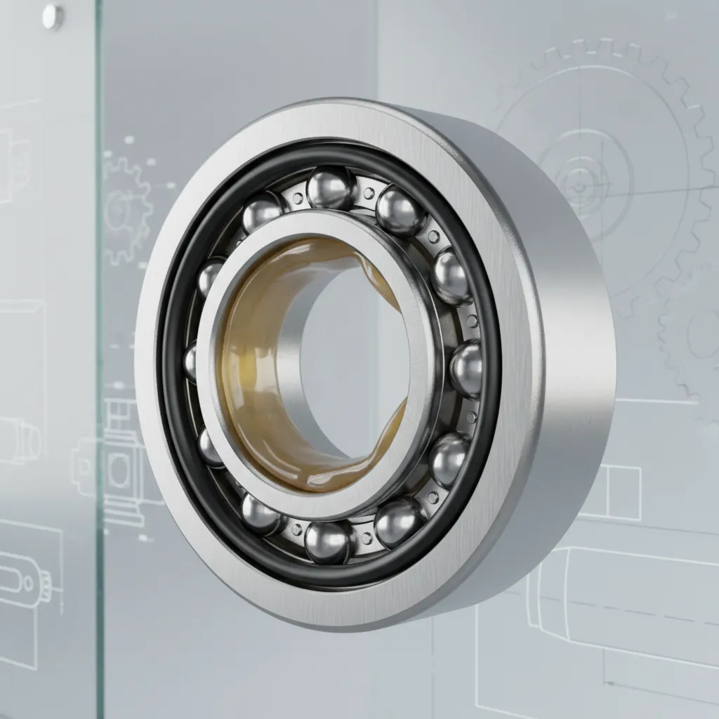 Detailed sealed bearing assembly used in ceiling fan motors