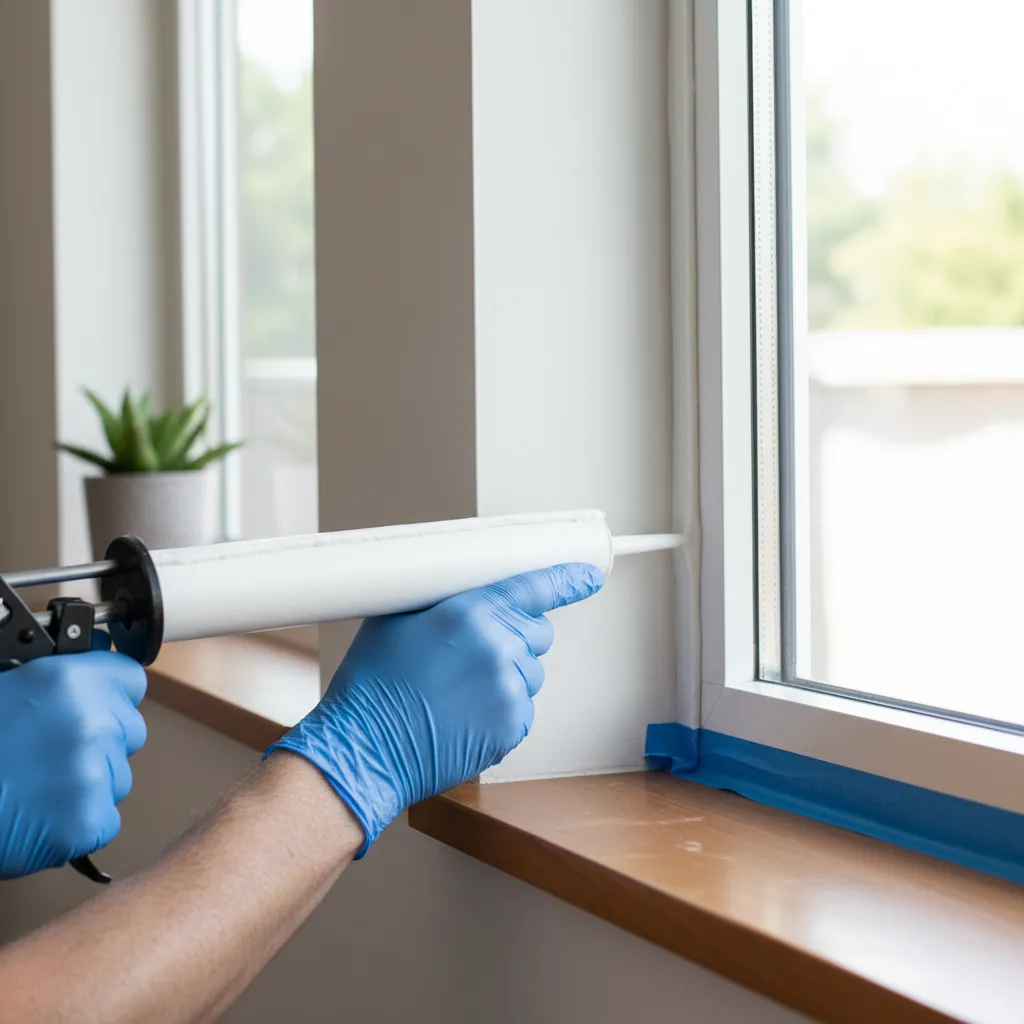 sealing window gaps in mobile home to improve air conditioning efficiency