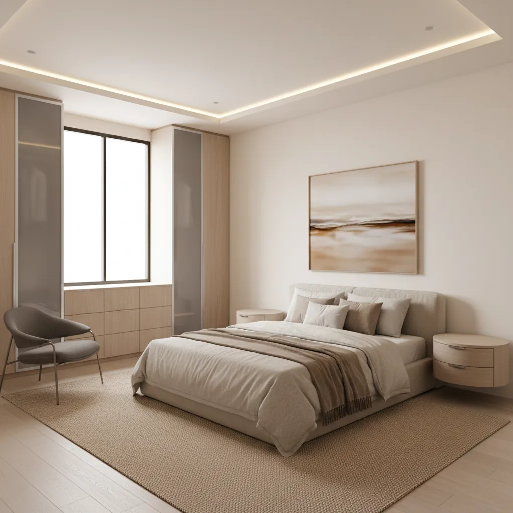 apartment second bedroom with window bed and closet