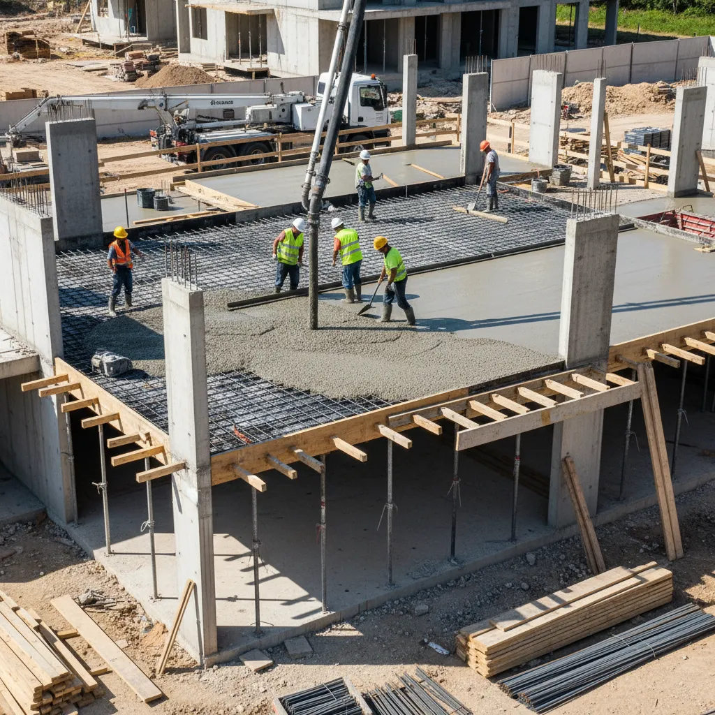 Common Problems When Pouring Concrete on a Second Floor and How to Fix Them: Practical troubleshooting tips from real jobsite experience to prevent cracking, formwork failure, and uneven elevated slabs.