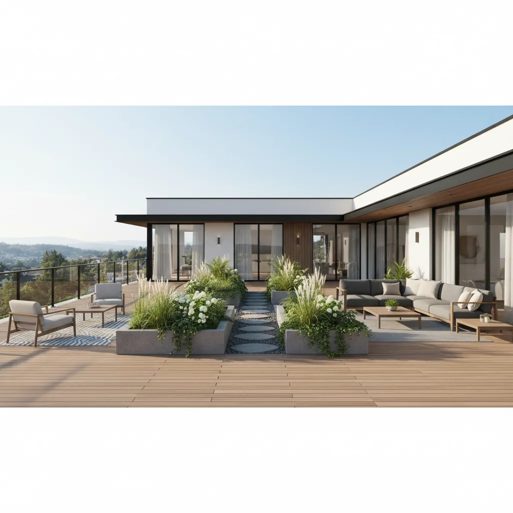 Second Floor Terrace Layout Ideas Compared for Modern Garden or Lounge Living