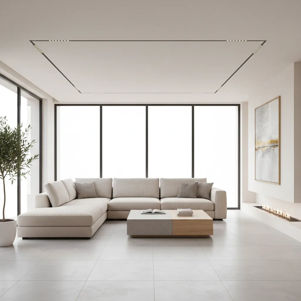 compact sectional sofa layout in 15 x 15 living room