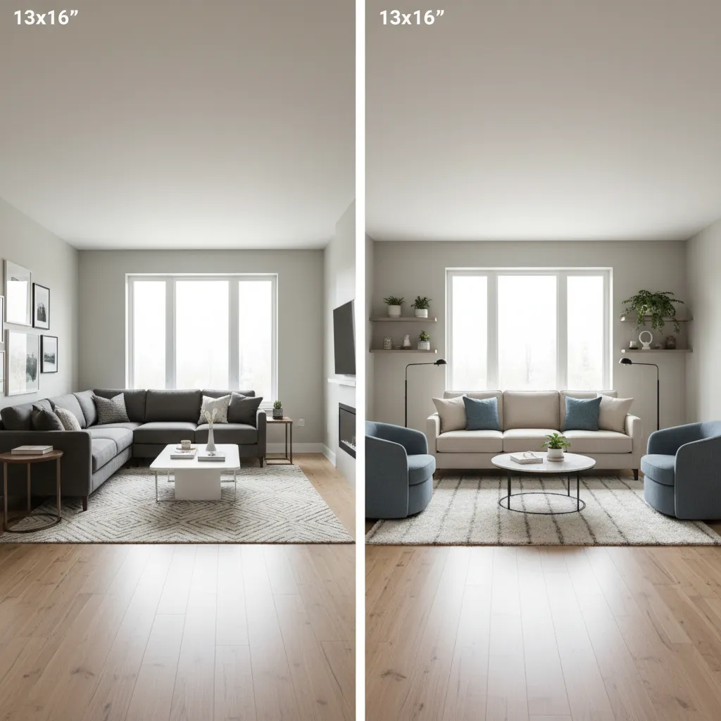 Sectional vs Sofa and Chairs for a 12'10 x 16'2 Living Room