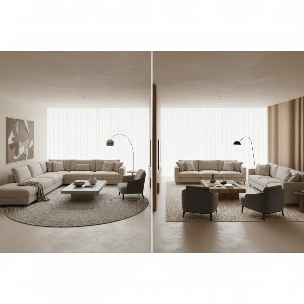 Sectional vs Sofa Pairing: Best Layouts for Large Square Living Rooms