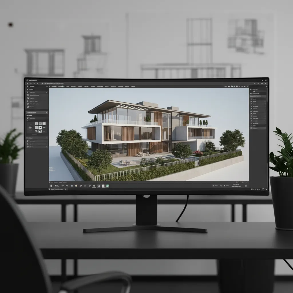 Secure cloud-based 3D viewer interface displaying a rendered model