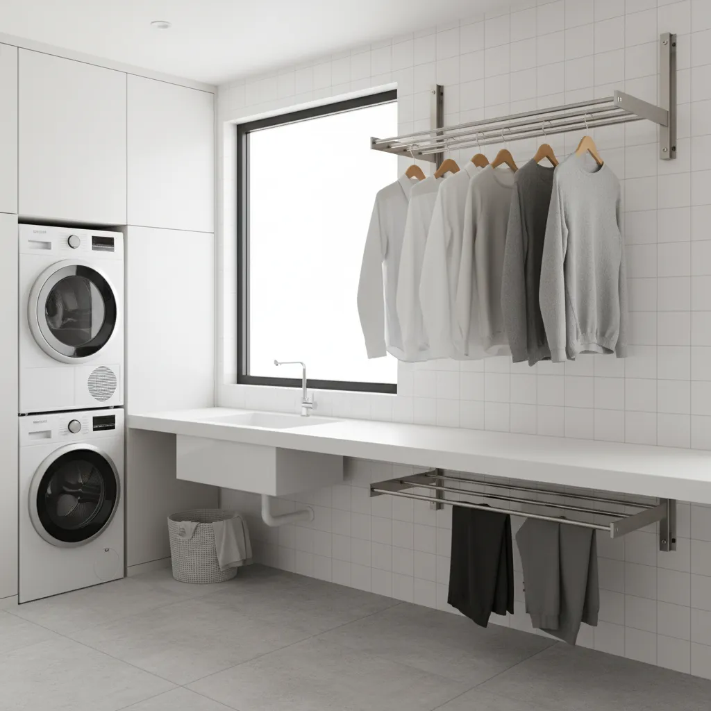 Stabilizing Wall or Ceiling Mounted Racks