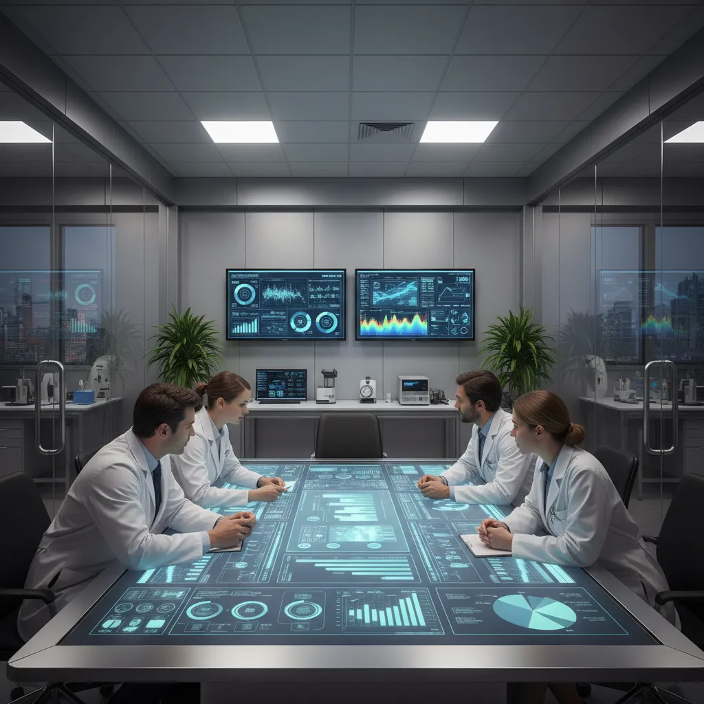 Investigadores analizando selección de participantes en un estudio epidemiológico