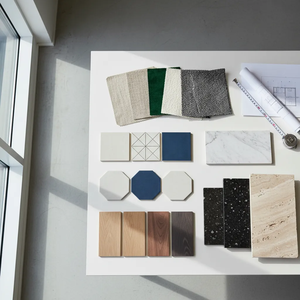 Selección de materiales para un proyecto de interiorismo