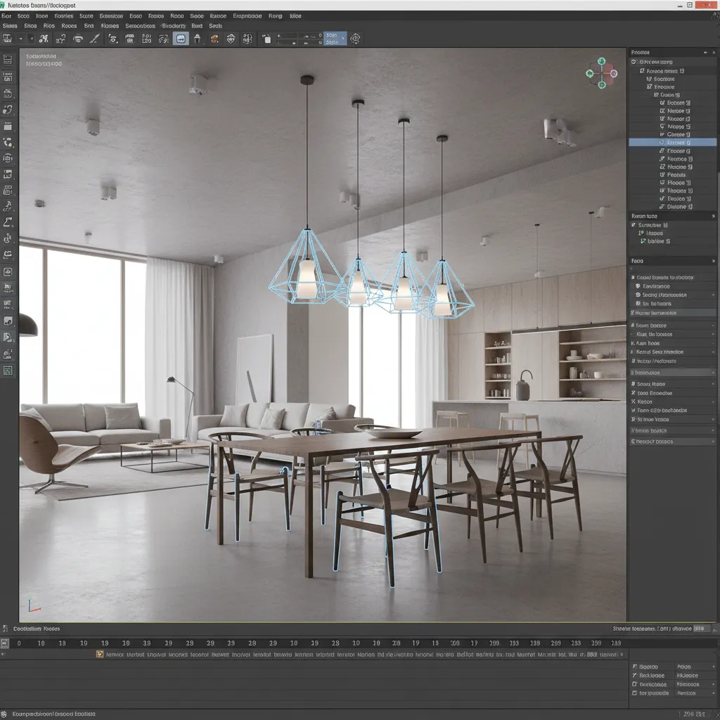 3D modeling viewport highlighting grouped objects in a saved selection set