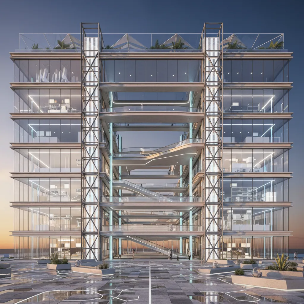 G+4 Mall Plan Through a Future Lens: Flow, sightlines, and storage logic for a next-gen retail interface