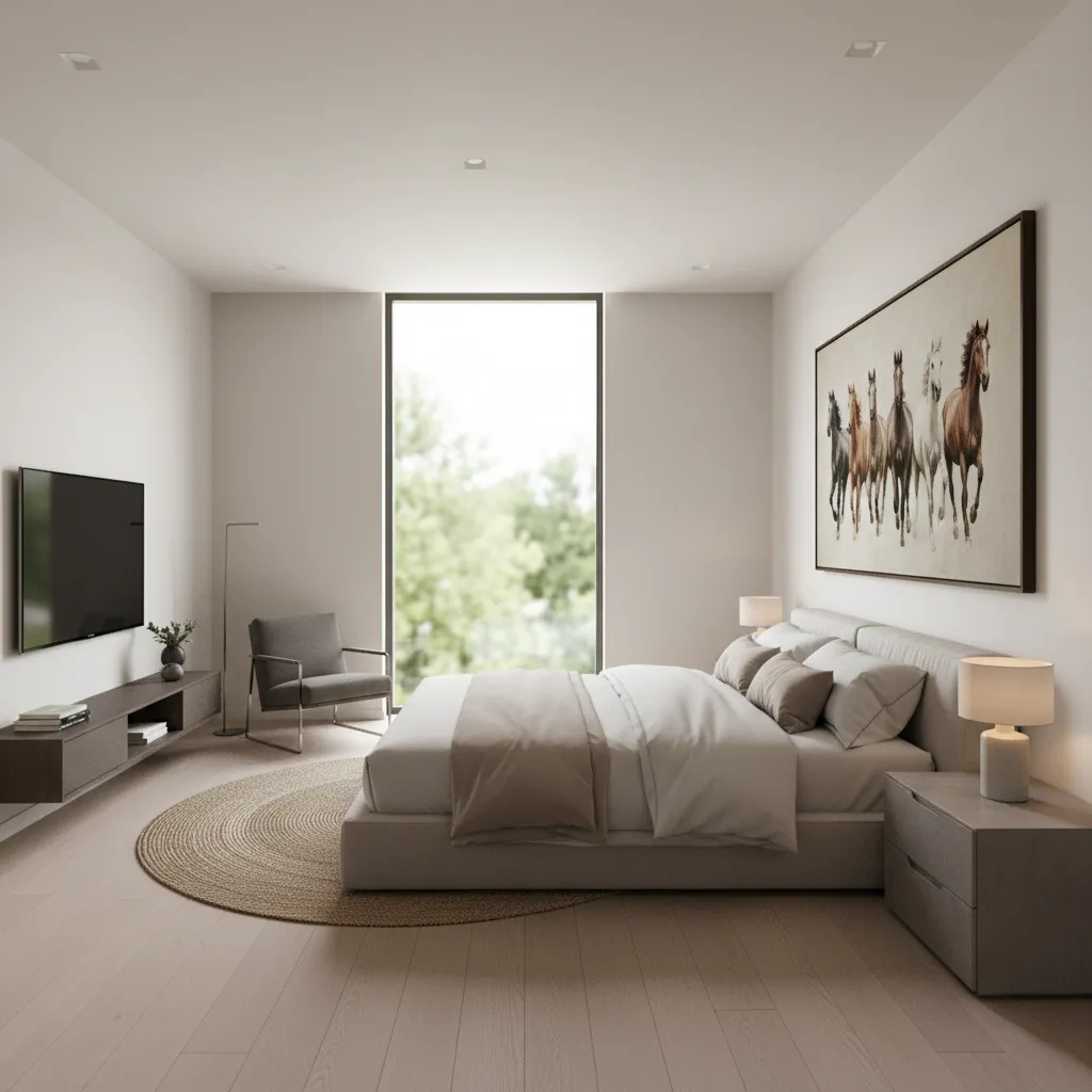 Can You Place Seven Horses Painting in a Bedroom