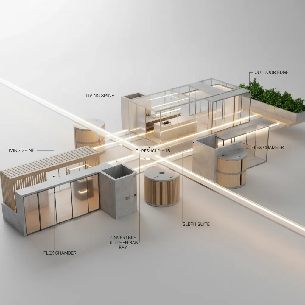 Seven-Portation Apartment Plan