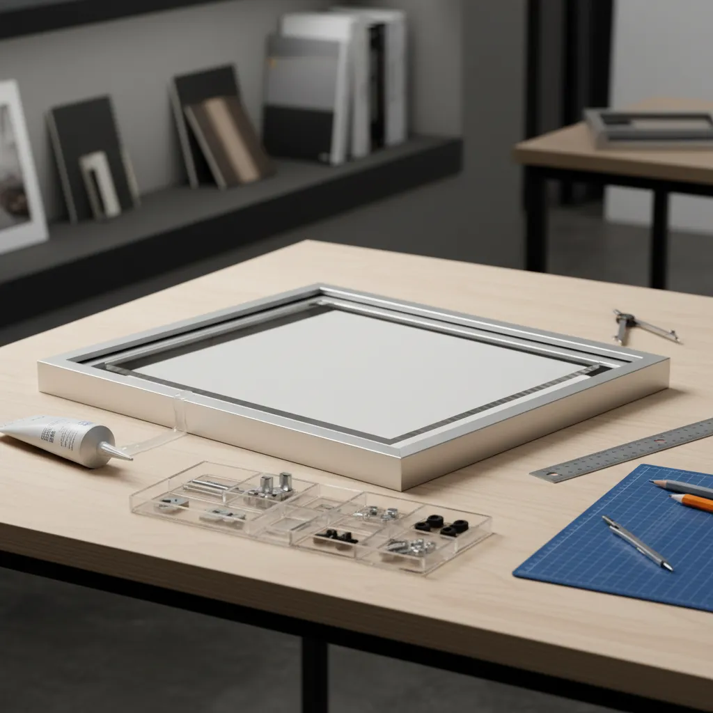 shadow box frame materials and sealant used to prevent bathroom moisture damage