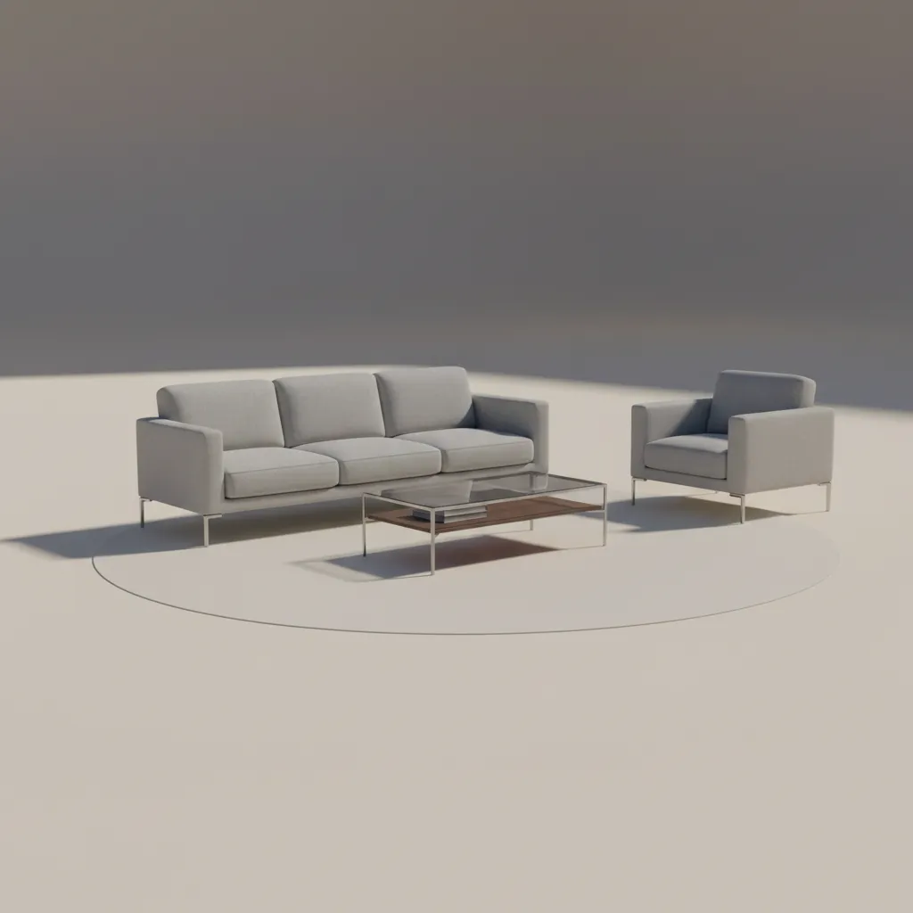shadow plane technique used to simulate floor shadows in a simplified rendering setup