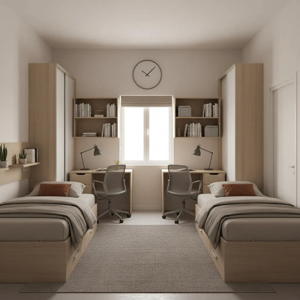 Space-Saving Layout Examples for Small Dorms