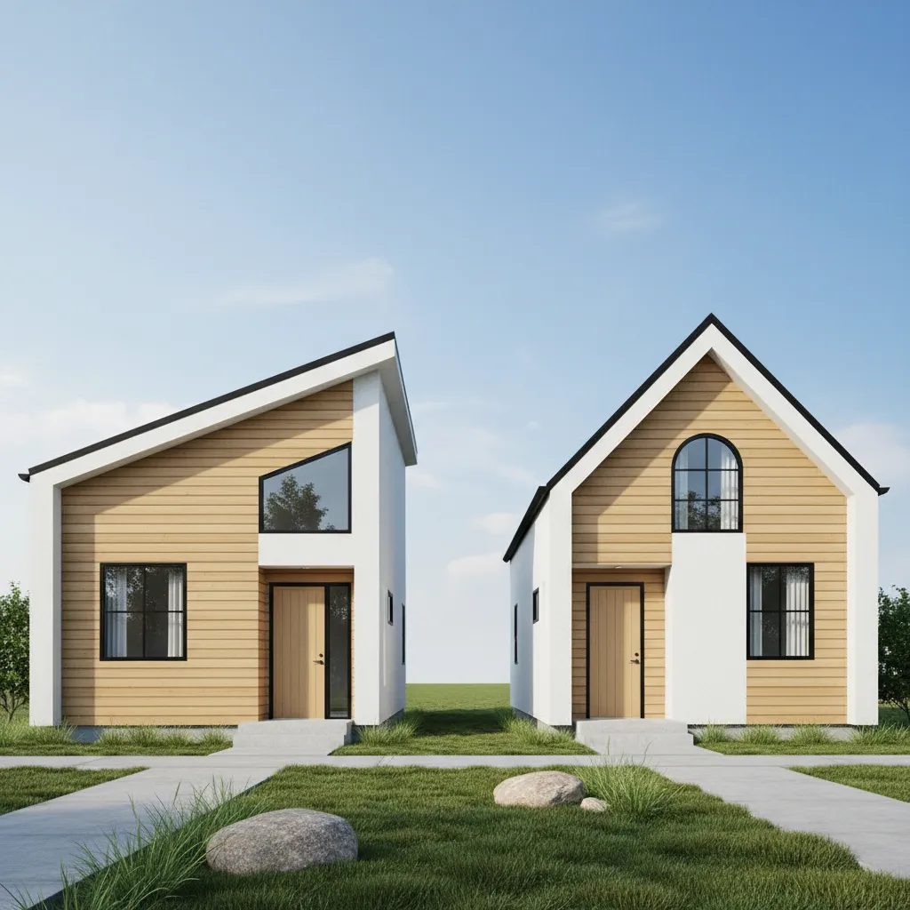 Shed Roof vs Gable Roof for Small Houses Design Cost and Space Comparison