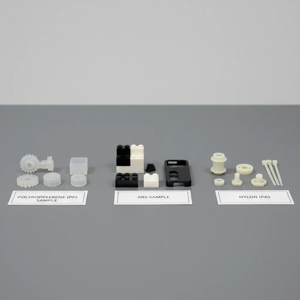 Different plastic materials used for sheet lock clips including ABS polypropylene and nylon