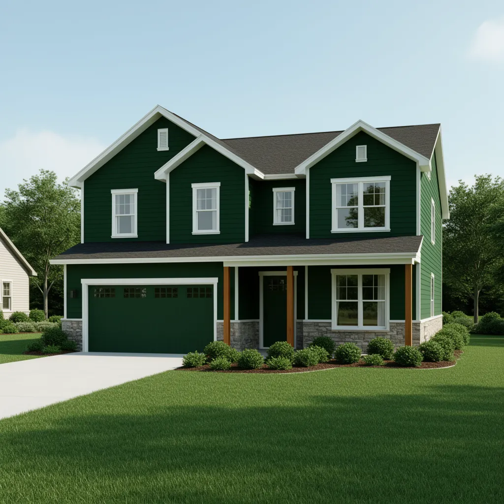 Sherwin Williams Cascades vs Other Dark Green Exterior Paint Colors