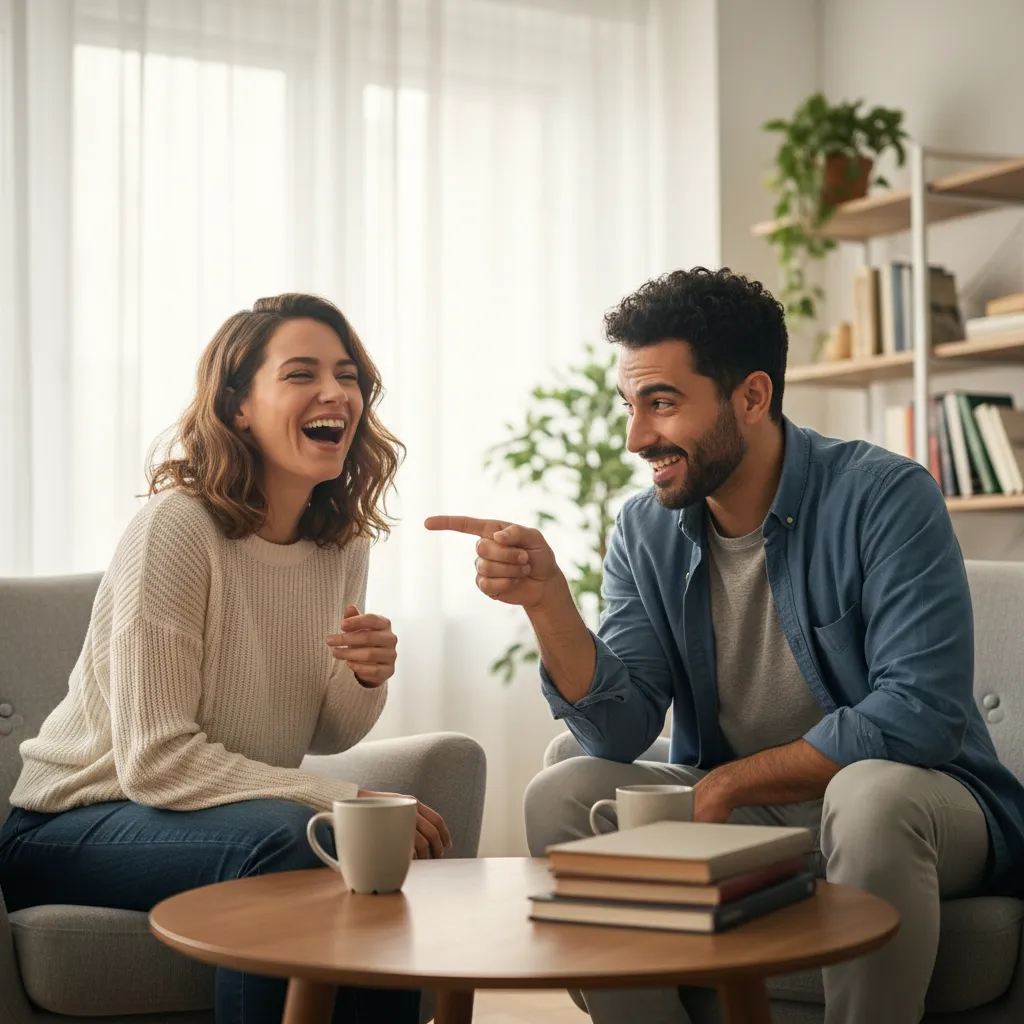 Two friends joking while one tells the other to shut your soup kitchen slang expression