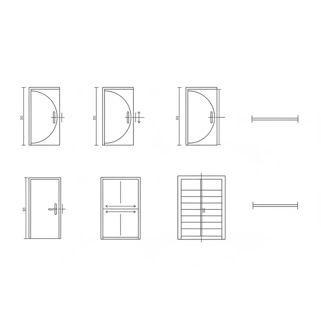 Simbol pintu dan jendela pada denah rumah