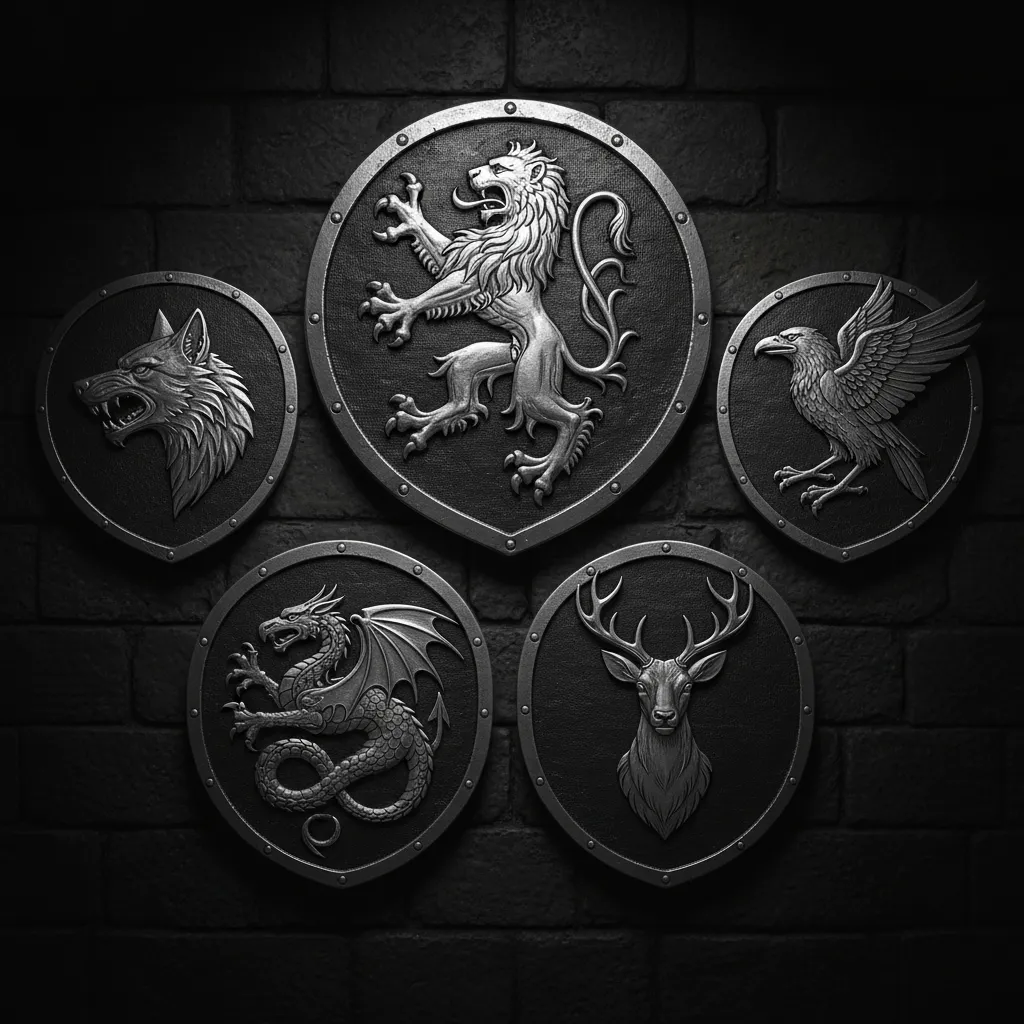 Animales heráldicos usados en escudos medievales