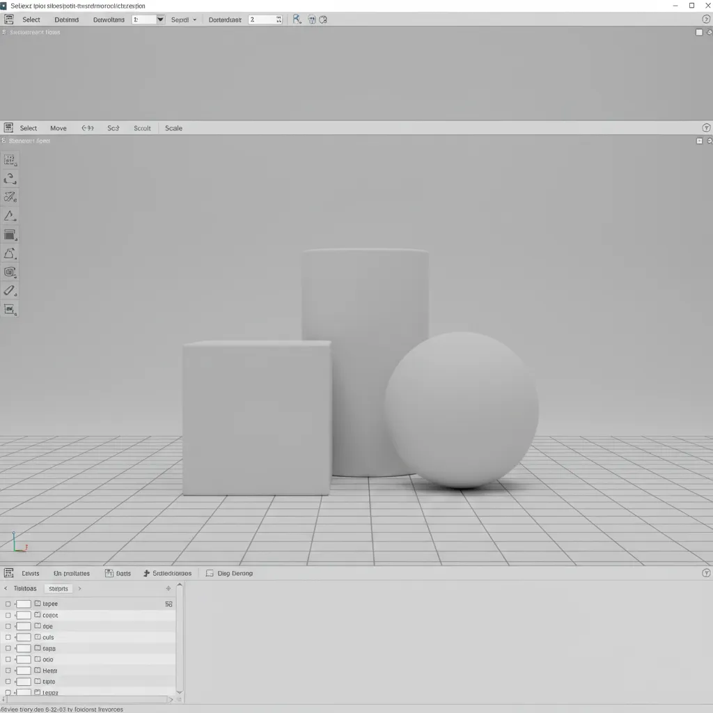 Basic 3D shapes like cube sphere and cylinder used in modeling