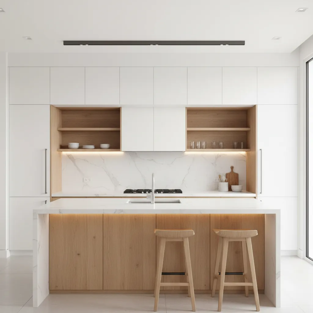 Trang trí phòng bếp đẹp đơn giản cho nhà hiện đại