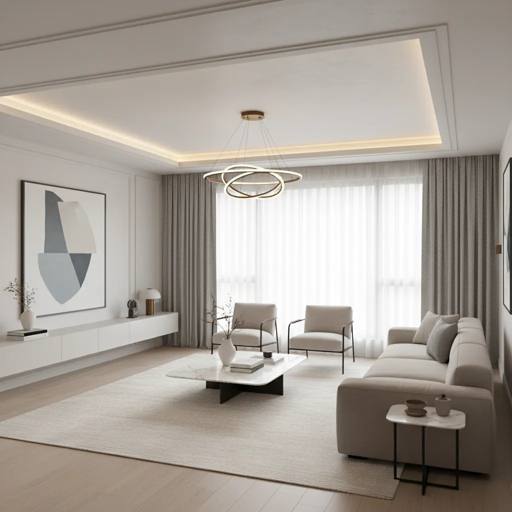 5 Simple False Ceiling Designs for Drawing Rooms