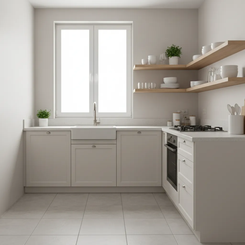 Simple Middle Class Kitchen Design for Low Budget Homes