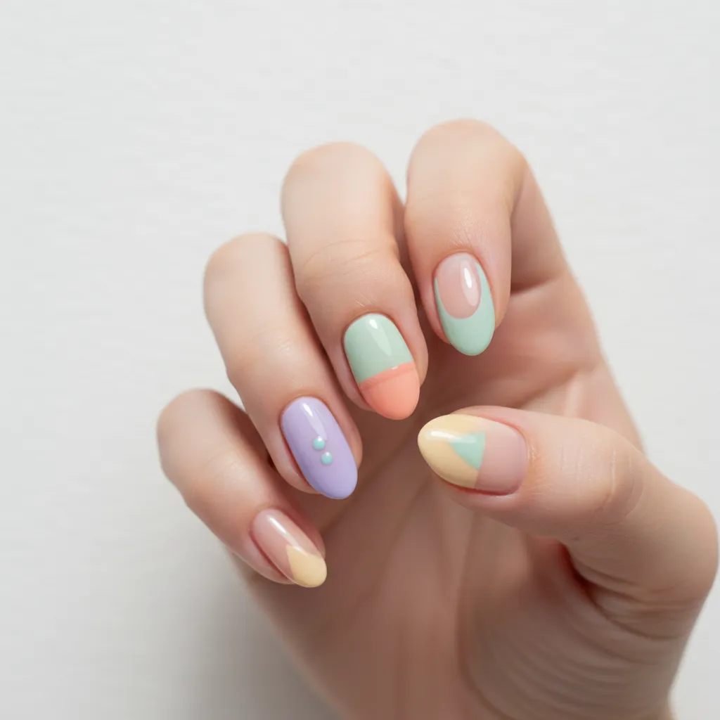 Ejemplos de diseños de uñas sencillos y minimalistas