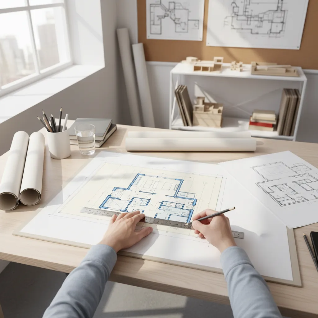 Bản phác thảo ý tưởng bố trí nhà cấp 4