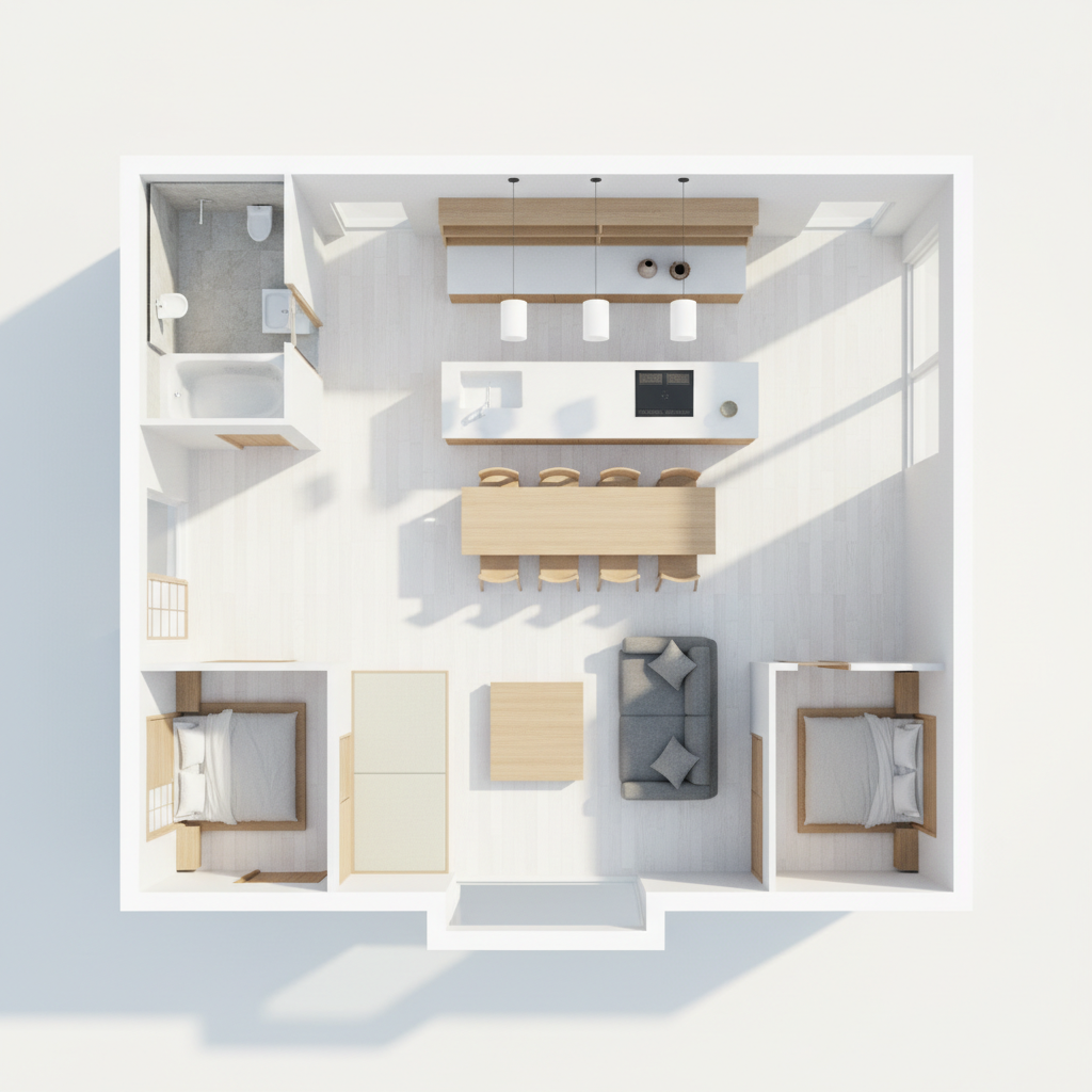 Rectangular House Layput 間取り 書き方 初心者でも失敗しない家づくり3D検証