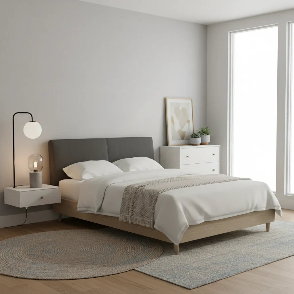 Habitación virtual siendo decorada en un simulador de diseño