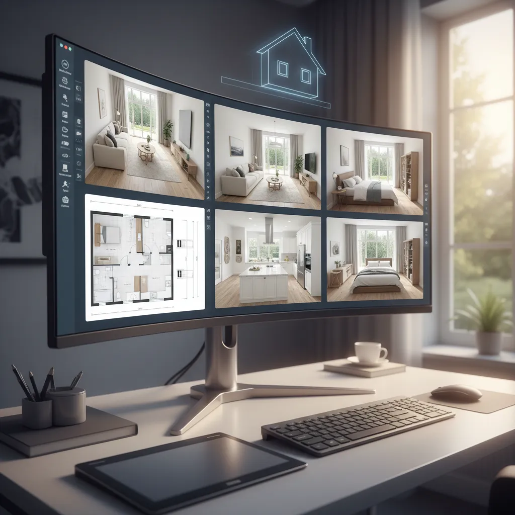 Simulasi desain rumah menggunakan model 3D