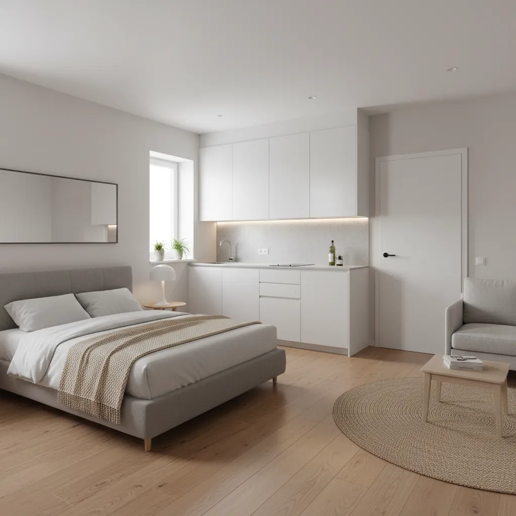 Single Room With Attached Bathroom and Kitchen: Smart Layout Ideas